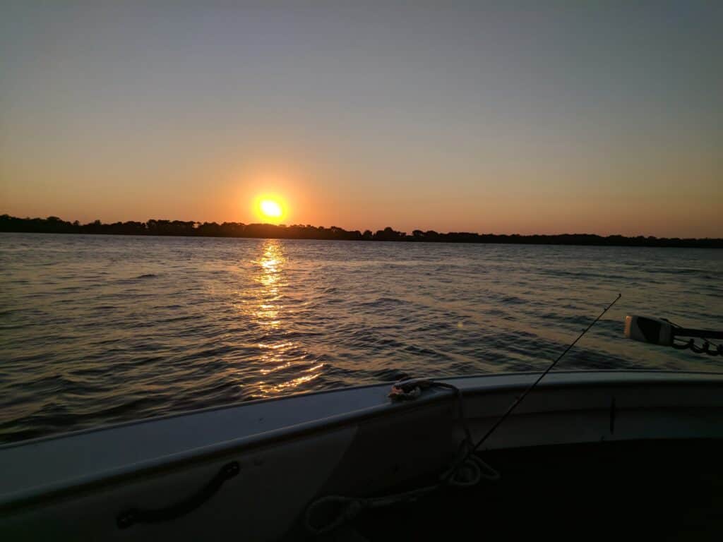 night fishing for bass