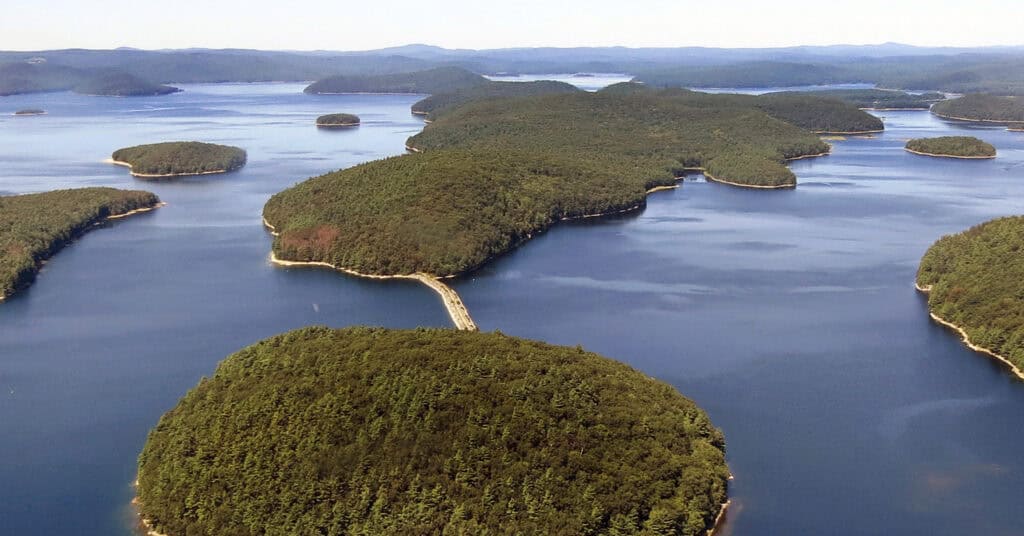 best bass fishing lakes in Massachusetts - Quabbin Reservoir