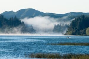 best bass fishing lakes in Oregon - Siltcoos Lake