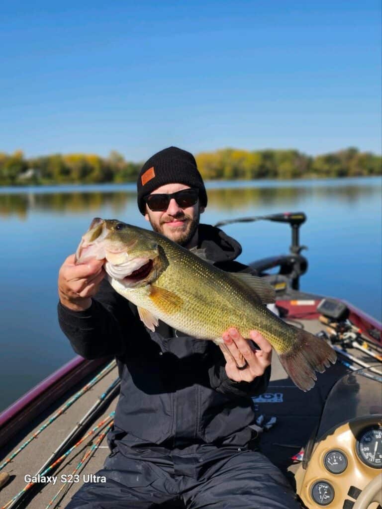 bass fishing in January