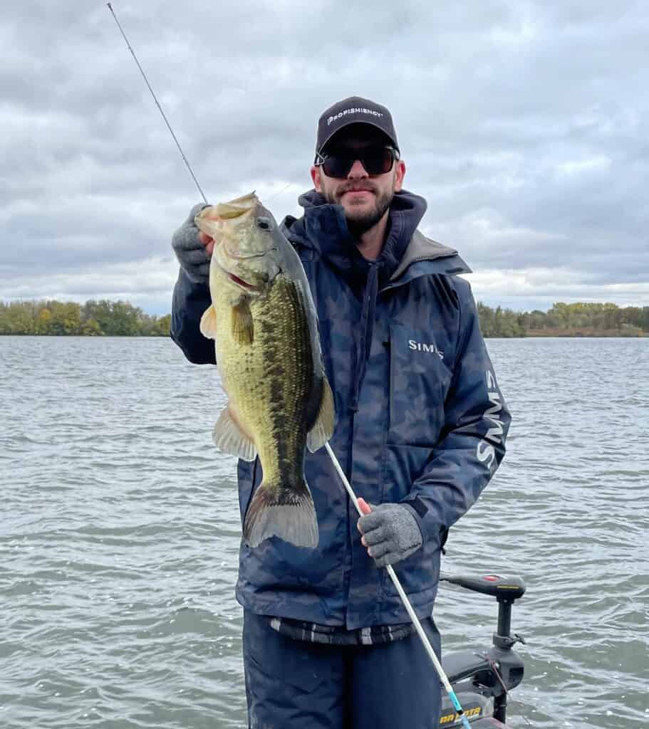 bass fishing in January